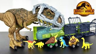 Khủng long bạo chúa trốn  thoát giải cứu khủng long con khỏi xe chở khủng long - Khủng long mở hộp