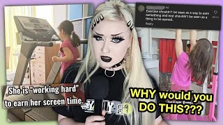 TikTok Mom MAKES Kid Exercise FOR SCREEN TIME..