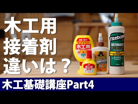 木工接着剤の使い方初心者向け木工DIY基礎講座Part4.1