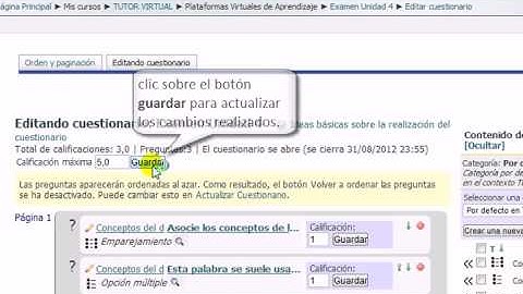 ¿Cómo agregar preguntas del banco de preguntas a mi cuestionario en Moodle?