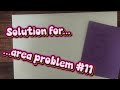 solution for Area problem #11.