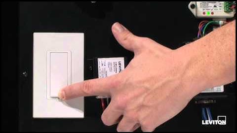 How to program the LevNet RF Wall Switch Receiver for the LevNet RF Occupancy Sensor