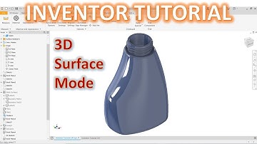 Inventor 2022 Tutorial #241 | 3D Surface Model Basic Beginners