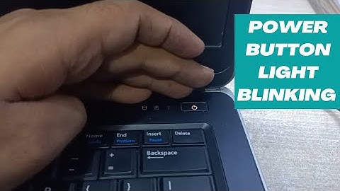 Dell latitude E6440 Power Button light blinking / Dell laptop power button light flashing no display