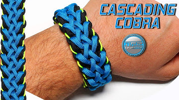 How to make Paracord Bracelet Cascading Cobra World of Paracord Tutorial DIY Macrame Bracelet
