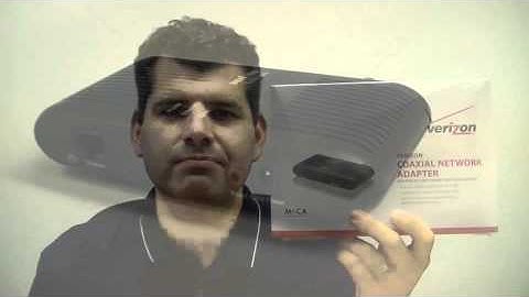 How to connect the Verizon Coaxial Network Adapter to a Gaming Console