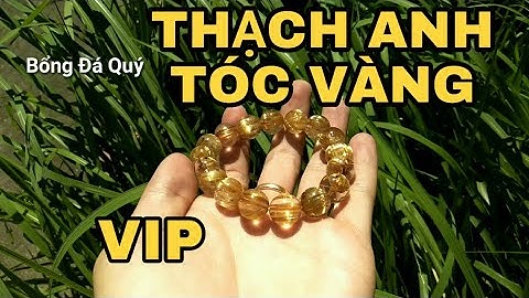 VÒNG ĐEO TAY ĐÁ THẠCH ANH TÓC VÀNG ĐẸP VIP|Yellow Rutilated Quartz Vietnam - ANTAGEMS.COM