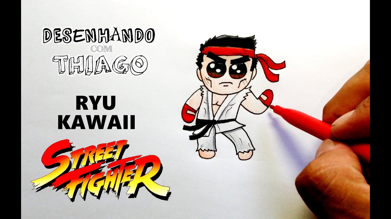 Thiago G. Desenhos - Ryu ✍ Street Fighter Técnica Mista Grafite