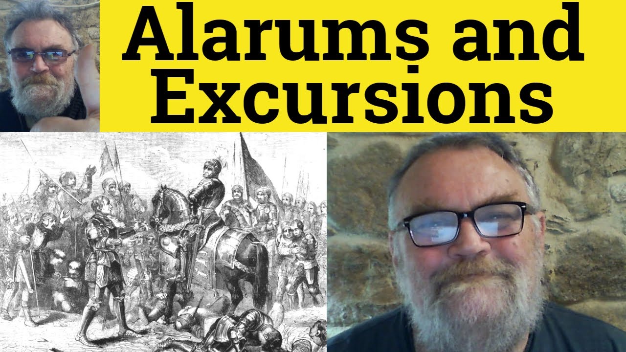 what are alarums and excursions