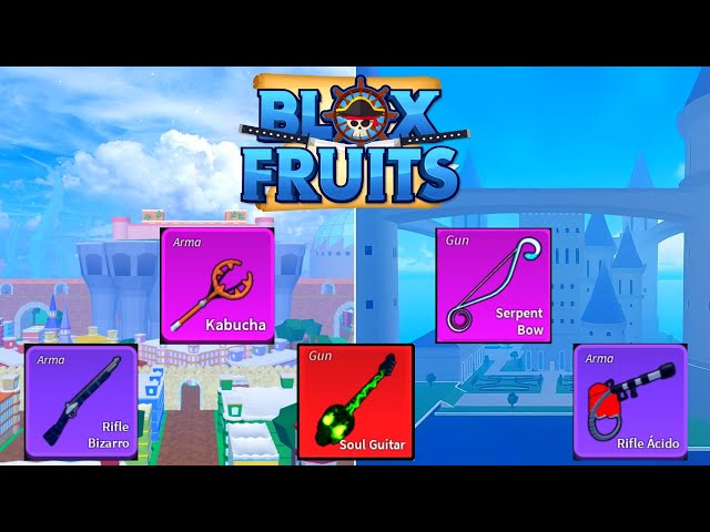 COMO PEGAR TODAS AS ARMAS DO SEA 2 E SEA 3 NO BLOX FRUITS 