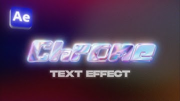 Create this Chrome Text Effect in After Effects (Tutorial)