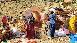 The first day in the mountain with the nomadic family