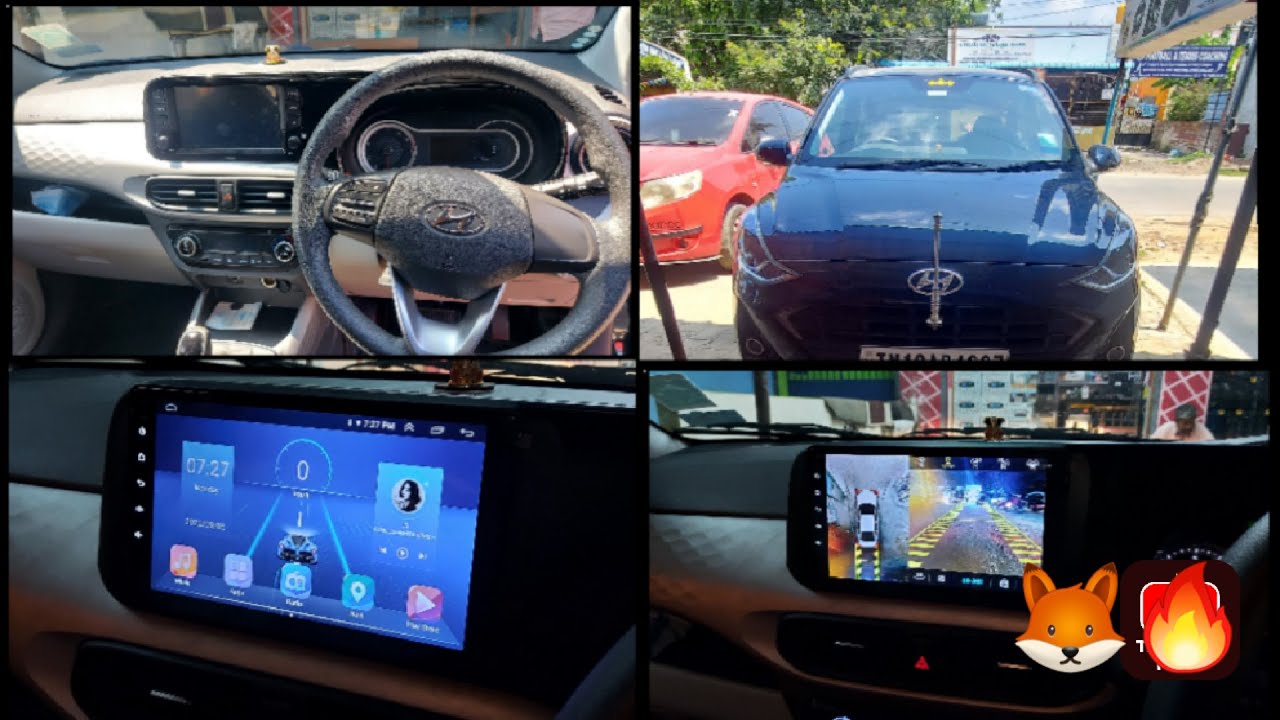 9inch android system with 360 degree camera for i10 grand 🥰