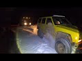Ford E350 Cruise America RV stuck in snow on east Zion