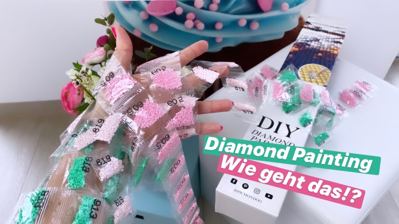 ⚠️ Diamond Painting, wie geht das!? • Anleitung für Anfänger - Kurz und knackig erklärt! • ?? ...
