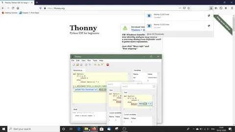 Thonny on Windows