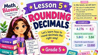 Grade 5 Math | Unit 1 Lesson 5 | Rounding Decimals | Term 1 