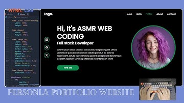 ASMR Programming - Personal Portfolio Website in HTML and CSS - No Talking
