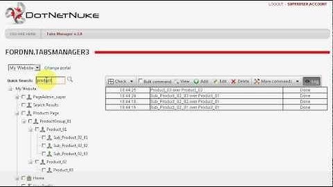Pages Admin - Tabs Manager v.3.0 - Manage Pages with Drag&Drop