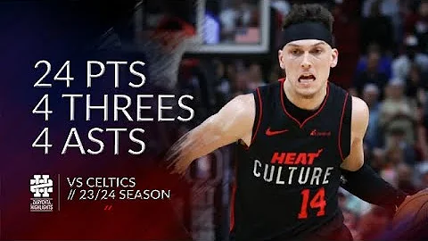 Tyler Herro 24 pts 4 threes 4 asts vs Celtics 23/24 season - DayDayNews