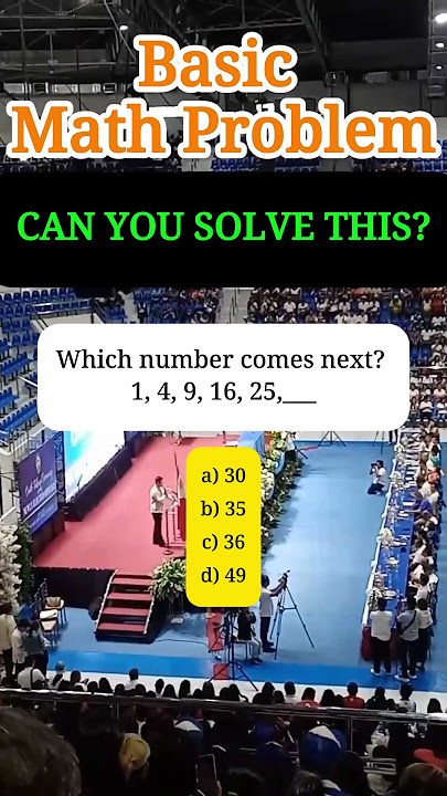 Which number comes next? 1, 4, 9, 16, 25,___a) 30b) 35c) 36d) 49#MATH #fblifestyle #MathSkills #quiz