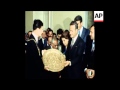 SYND 12 9 78 PRESIDENT ASSAD OF SYRIA BEING GIVEN GIFTS FROM CITY OF BONN
