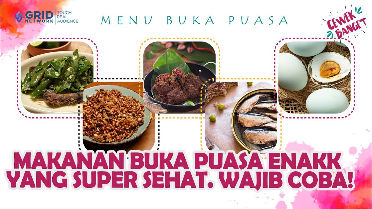 MAKANAN BUKA PUASA ENAKK YANG SUPER SEHAT. WAJIB COBA! 
