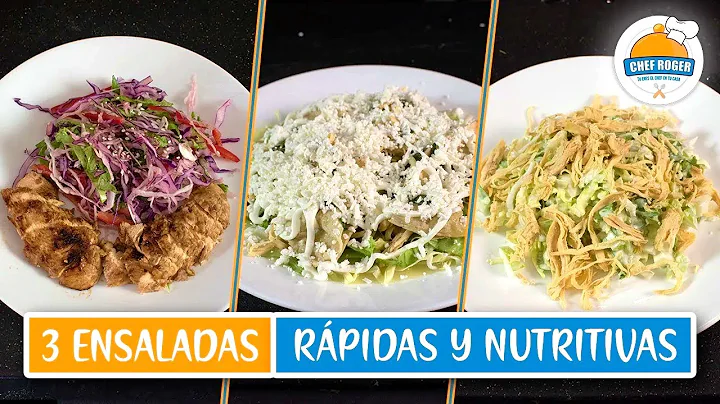 Deja de cenar pan, 3 Riqusimas ensaladas para cenar, saludable y llenador, ensalada de enchilada