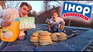 TRAMPOLINE VS IHOP!