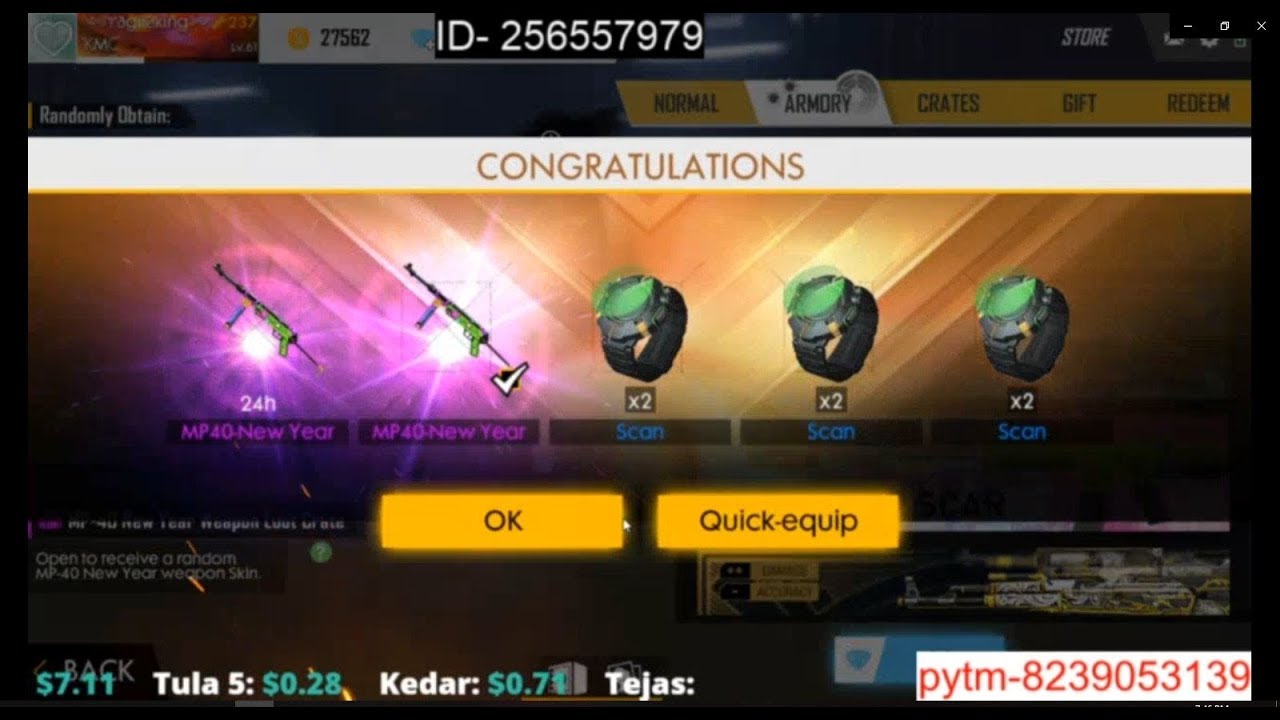 How To Get Any Weapon Skin Permanent In Freefire Youtube