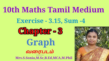 10th Maths Tamil Medium Chapter 3|Exercise 3.15 Sum 4