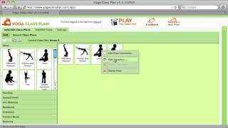 YogaClassplan Tutorials - Pose Comments and Transition