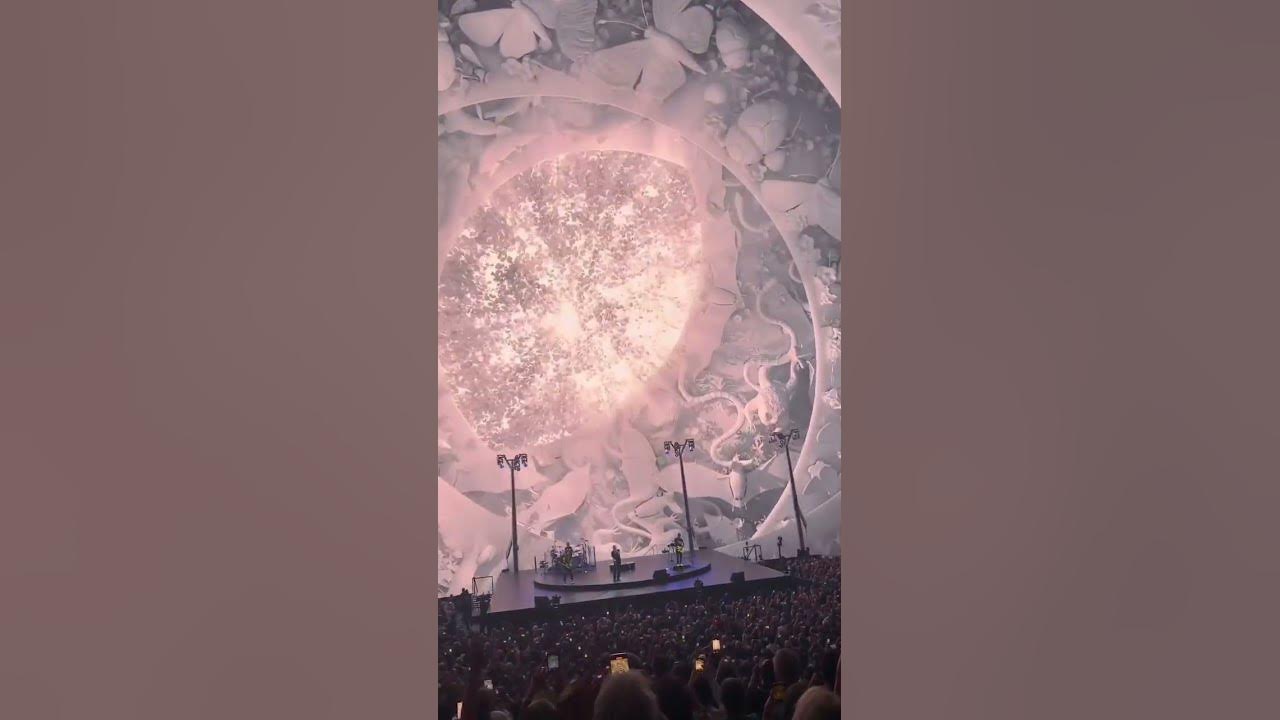 coldplay live show sphere las vegas |best video on internet| #coldplay #lasvegas #rare