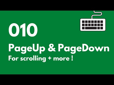 010 Excel Keyboard Shortcuts: CTRL + Page Up & Page Down