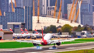 2+ HOURS Plane Spotting at London City Airport | 4K | SPECTACULAR STEEP LANDINGS & TAKEOFFS at LCY!