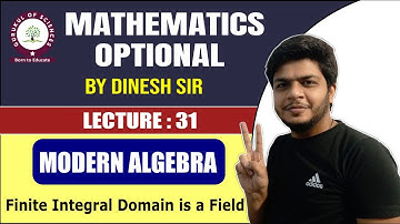 Every finite integral domain is field | Modern Algebra