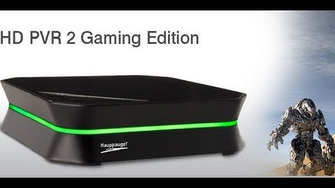 hauppauge hd pvr 2 Black/Blank Screen fix