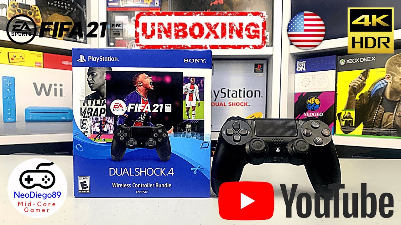 FIFA 21 DUALSHOCK®4 Wireless Controller Bundle [PS4] - Unboxing (English) -  YouTube