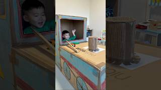 DIY Thomas Train from Cardboard | Family Fun 🤩