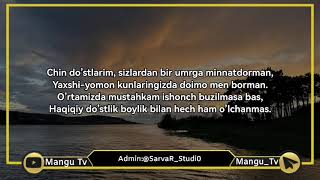 Ummon - Do'st (Lyrics Text) Telegram kanalimizdan yuklab oling T.me/Mangu_Tv