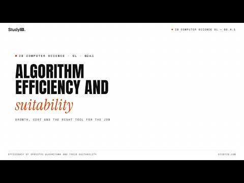 IB Computer Science SL 2027 B2.4.1 — Weighing Algorithms