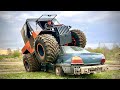 Homemade ATV Finist getting over the hardest dirt!