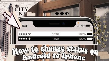 How to change status bar on Android to Iphone | Android to Ios