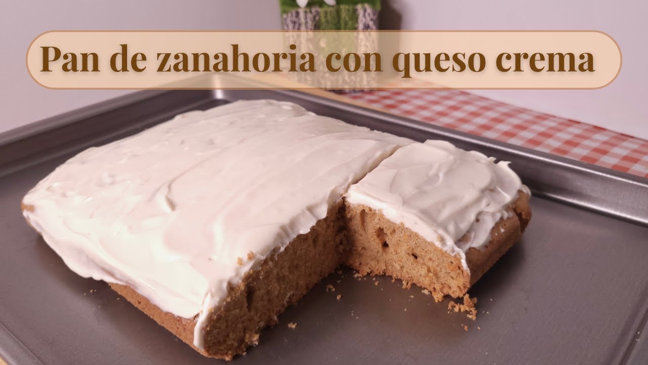 Pan de zanahoria con queso crema 🥕 | Relaxing baking