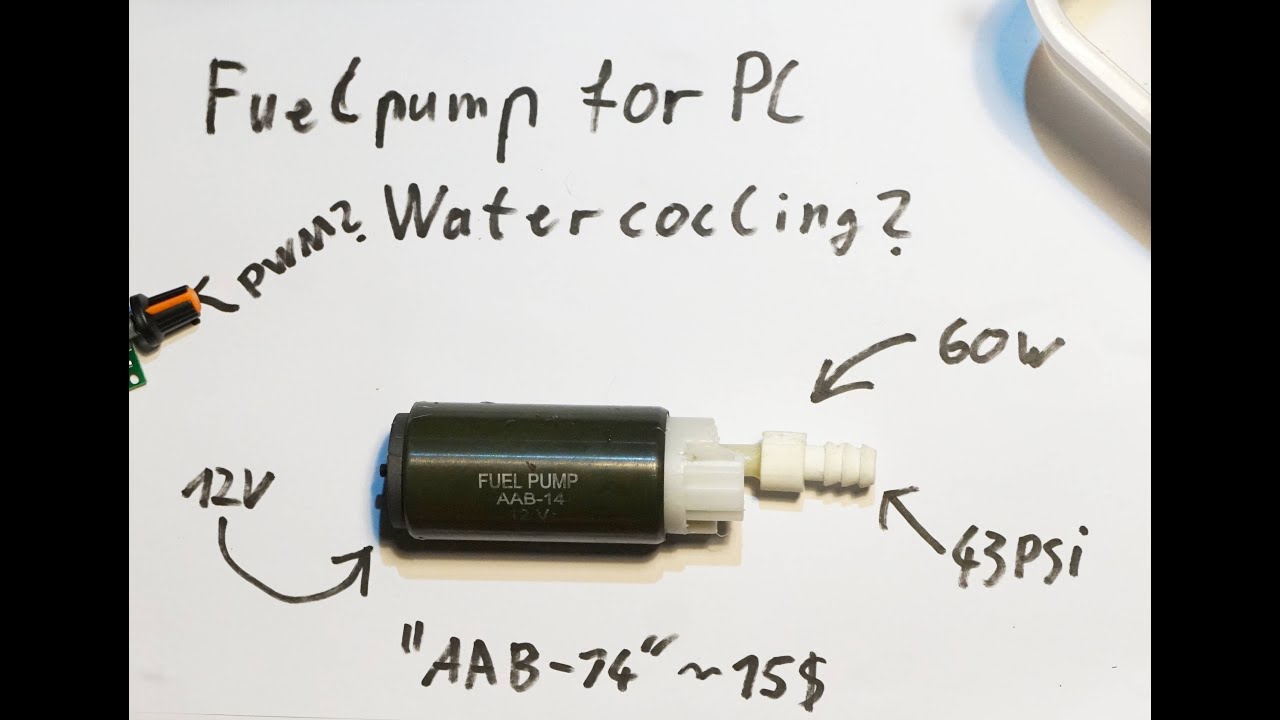 Cheap fuel pump for water cooling? Anatomy of a failure. YouTube