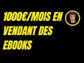 1000mois en vendant des ebooks  tugan bara daily