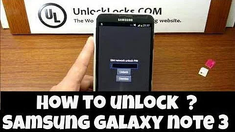 How To Unlock Samsung Galaxy Note 3 - Very Easy Tutorial .