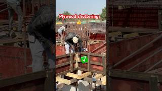 Plywood slab Setring carpenter work construction #shorts #viral #trendingshorts #construction #work