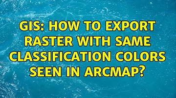 GIS: How to Export Raster with same classification colors seen in ArcMap? (3 Solutions!!)