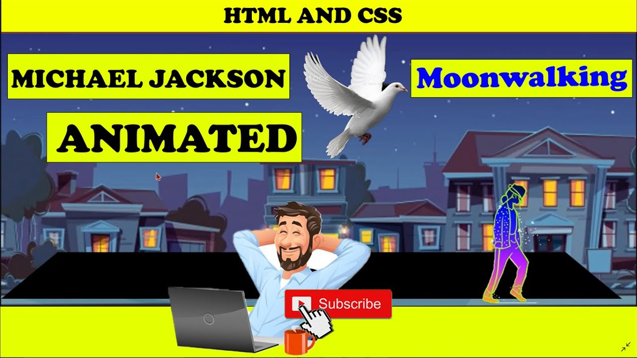 Html/css Js Micheal Jackson Example How to animate Michael Jackson | Using HTML | CSS - YouTube